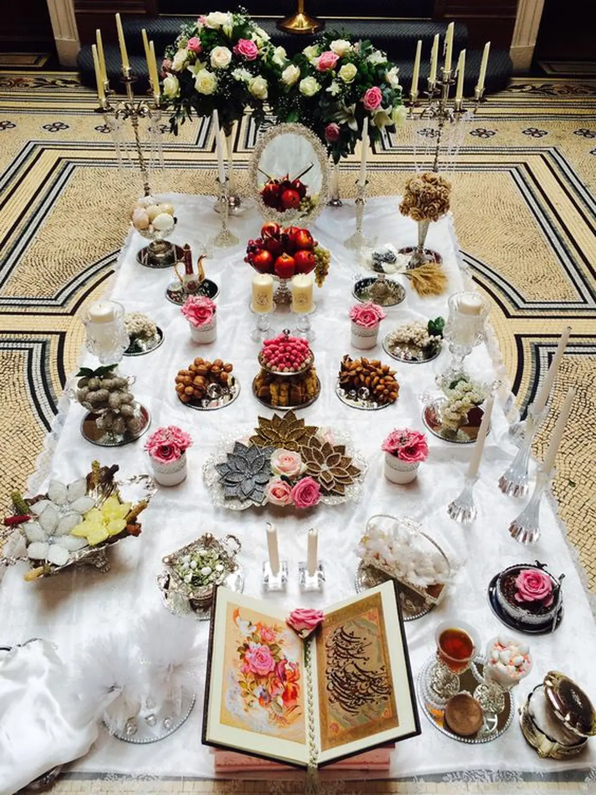 وسایل سفره عقد خانگی ساده