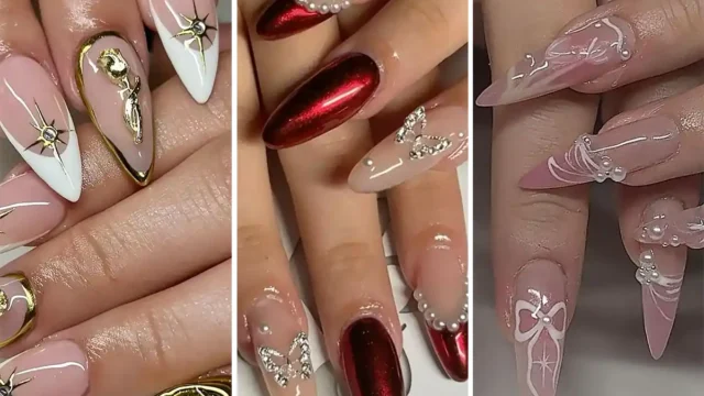 ناخن سه بعدی دخترانه | 15 مدل شیک و باکلاس ناخن سه بعدی برای مجالس! +عکس
