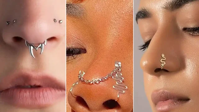لوکس‌ترین مدل‌ها با پیرسینگ بینی برای استایلی درخشان