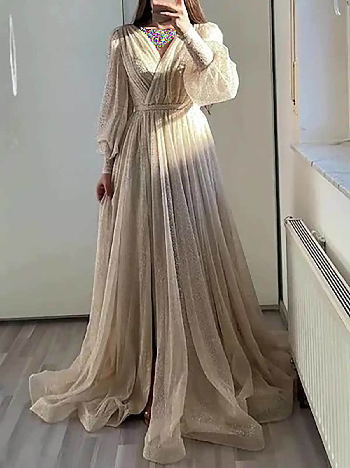 مدل لباس مجلسی حریر شیشه ای 