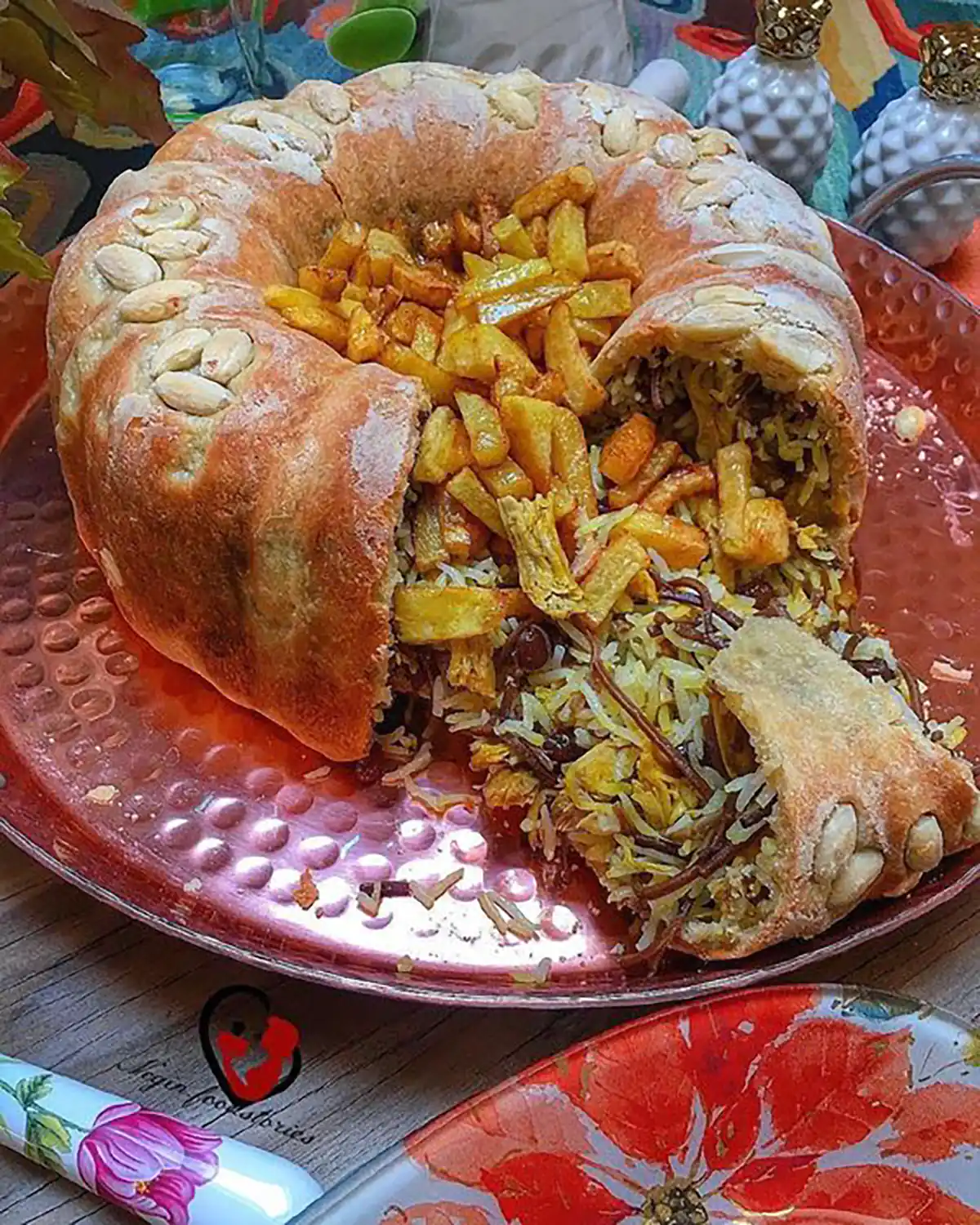 طرز تهیه ته چین مرغ در قابلمه 