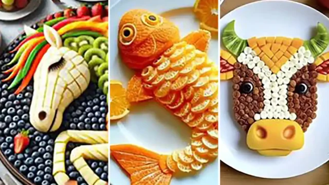 تزیین میوه بچه گانه | بهترین ایده‌های تزیین میوه بچه‌گانه برای مدرسه