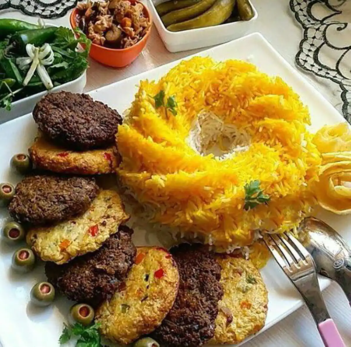 تزیین برنج برای مدرسه