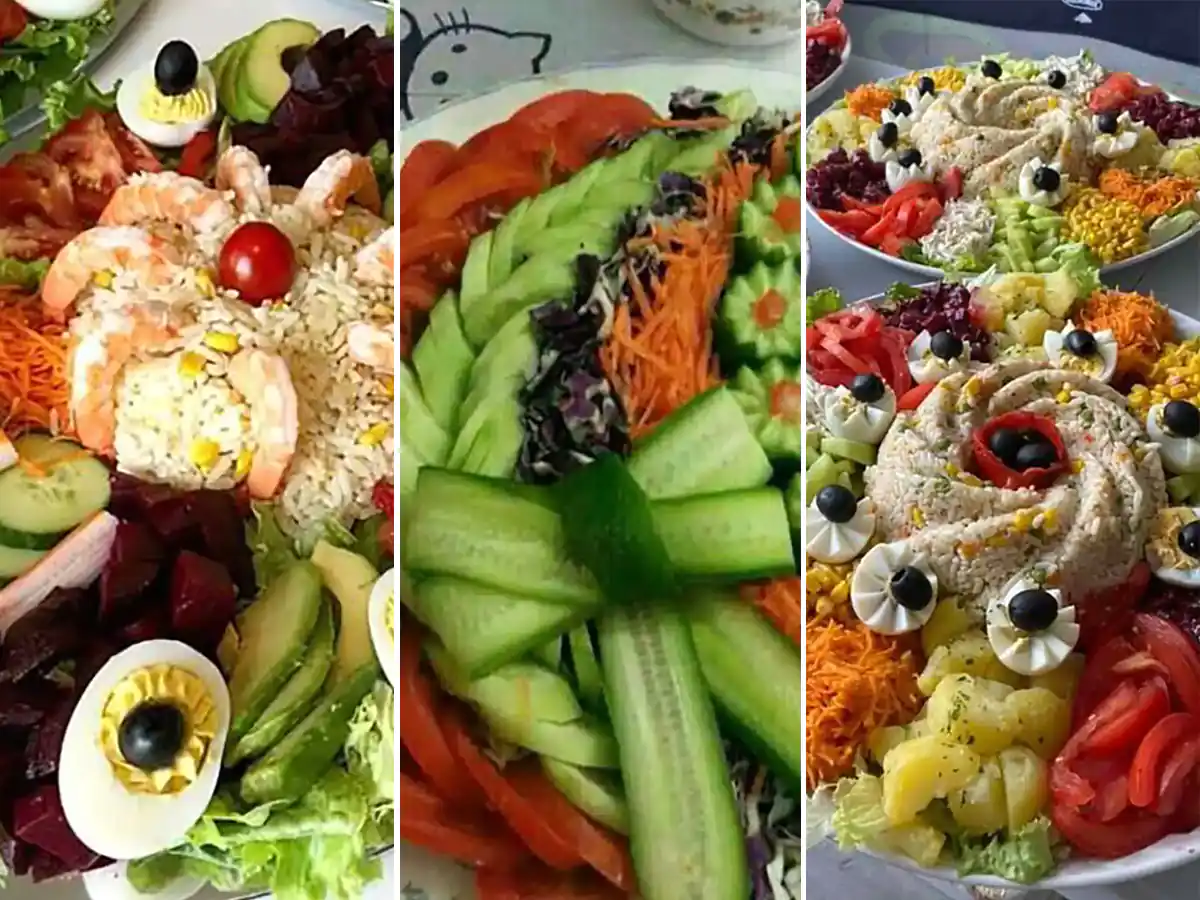 تزیین سالاد برای مهمانی