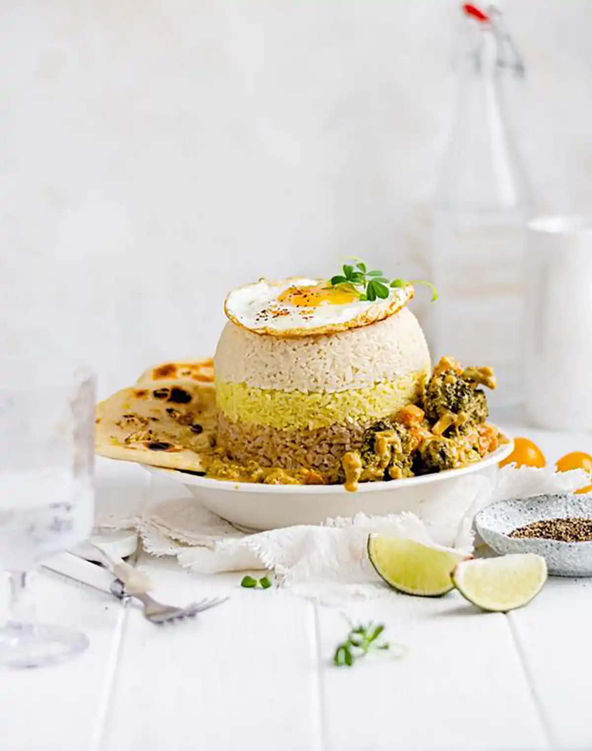 تزیین برنج با رنگ غذا 