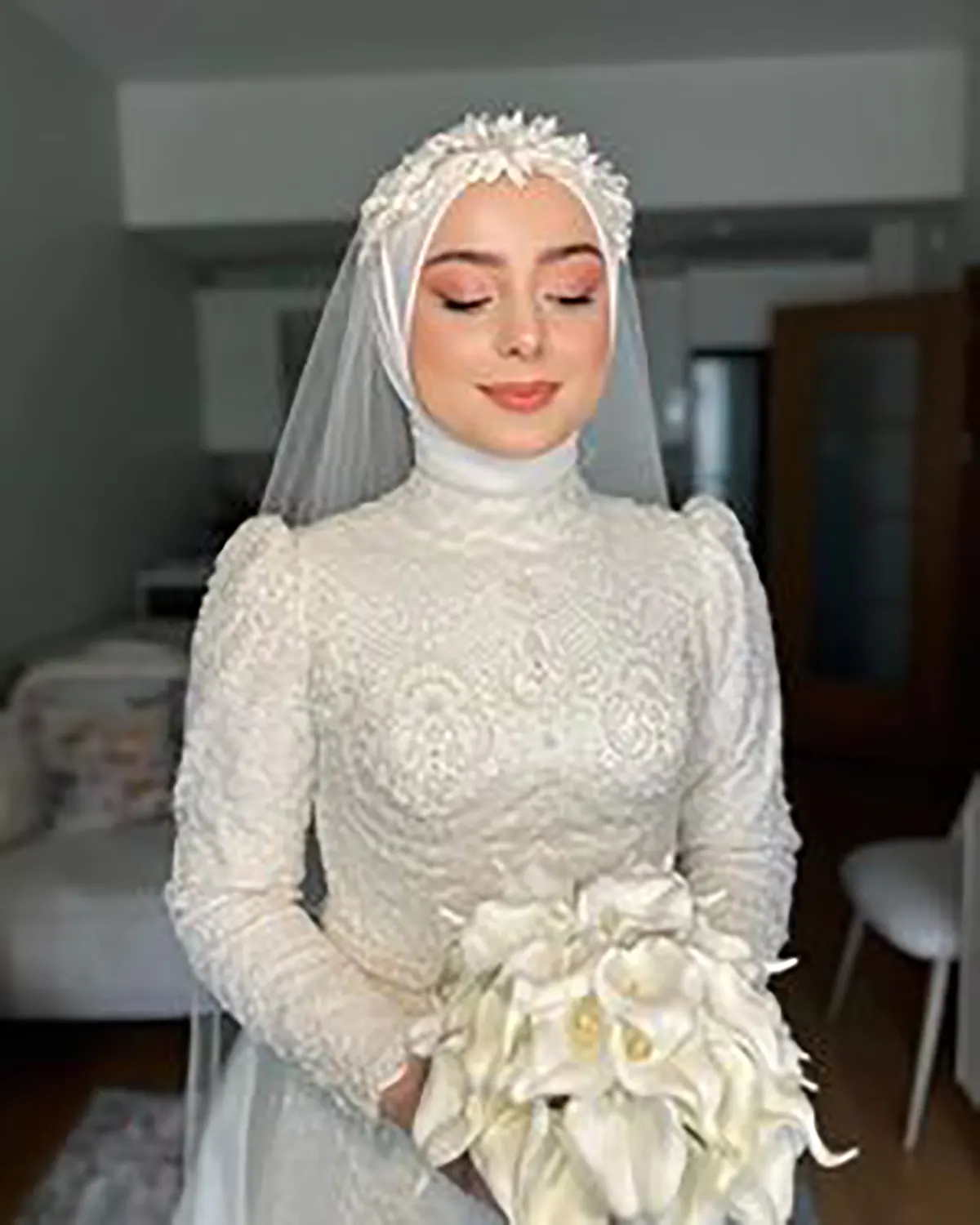 عروس با حجاب زیبا جدید
