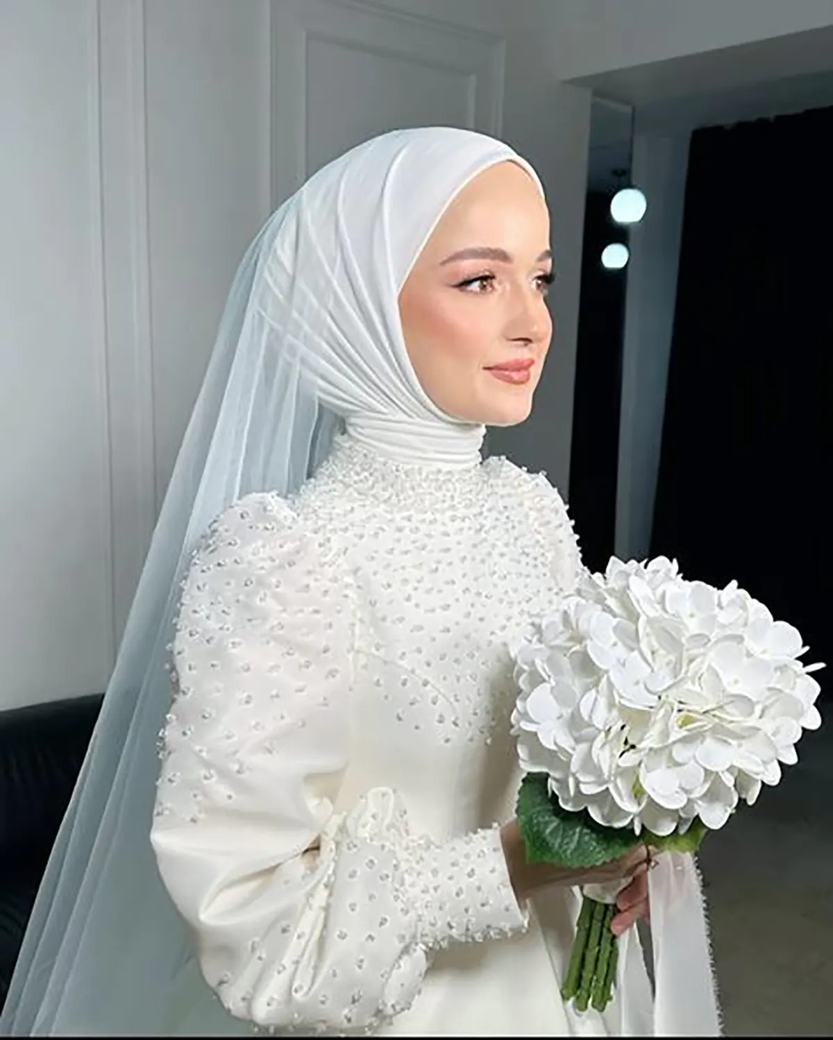 لباس عروس با حجاب  
