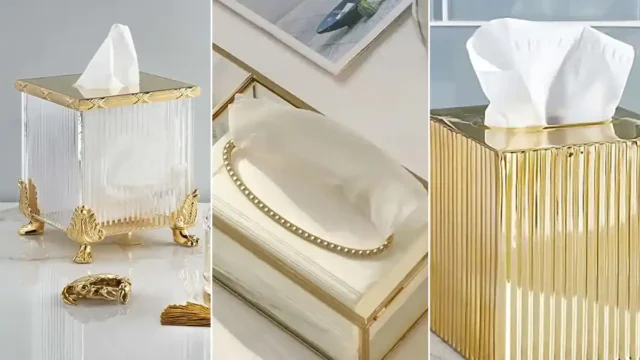 انواع مدل های جا دستمال کاغذی شیشه ای انتخابی برای دکوراسیون لوکس
