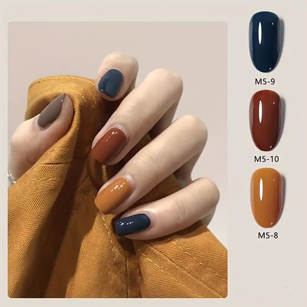 طرح ناخن پاییزی دخترانه