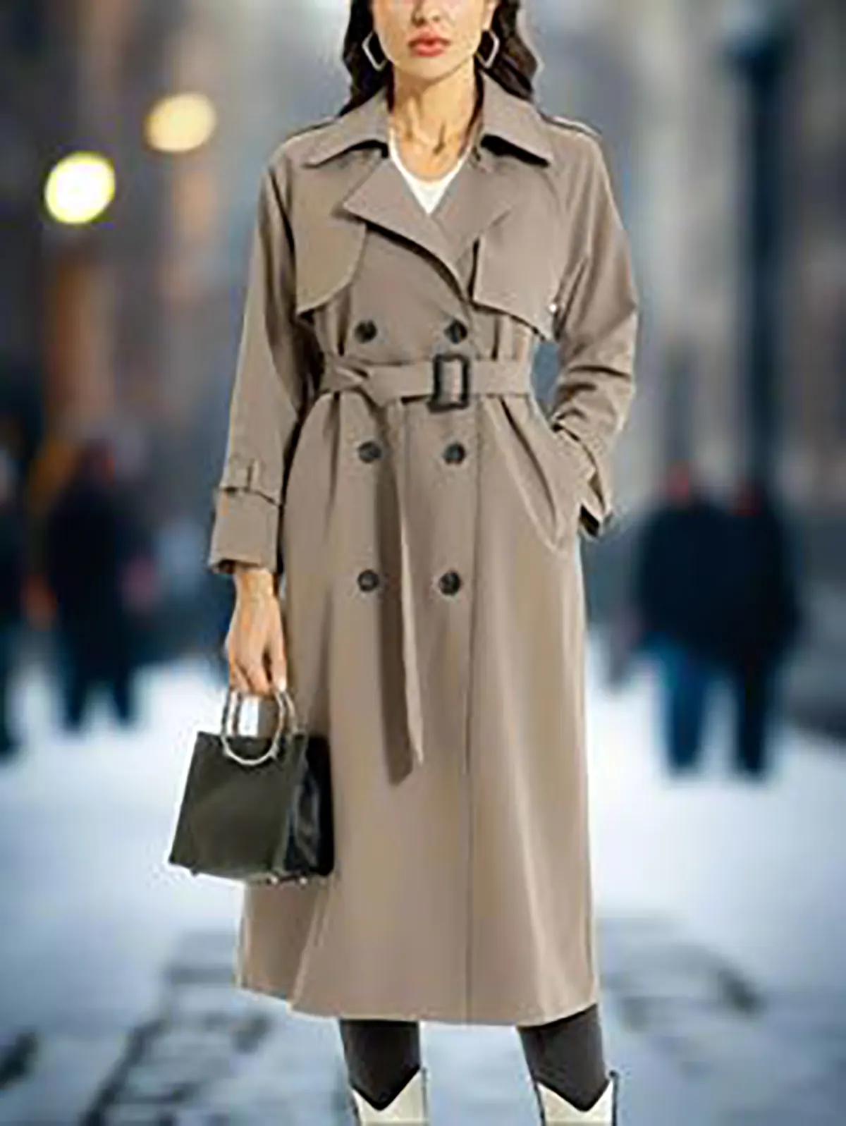 ترنچ کت دخترانه بلند شیک