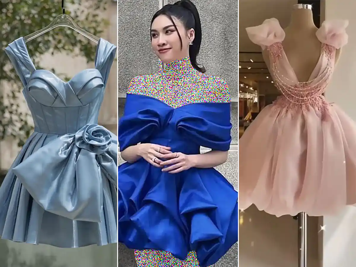 لباس مجلسی عروسکی بلند