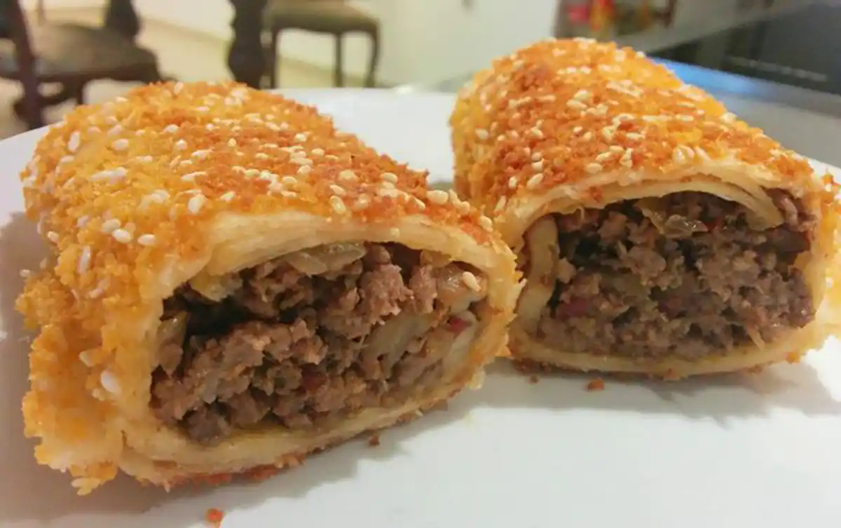 رولت گوشت شکم پر 