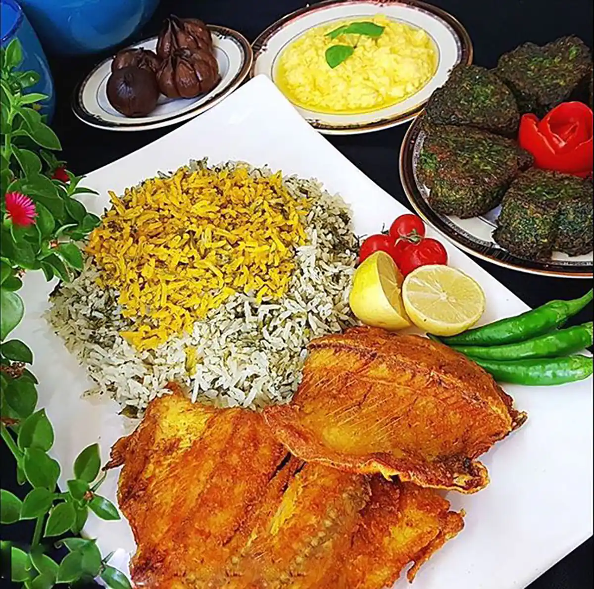 عکس ماهی سرخ شده خانگی 