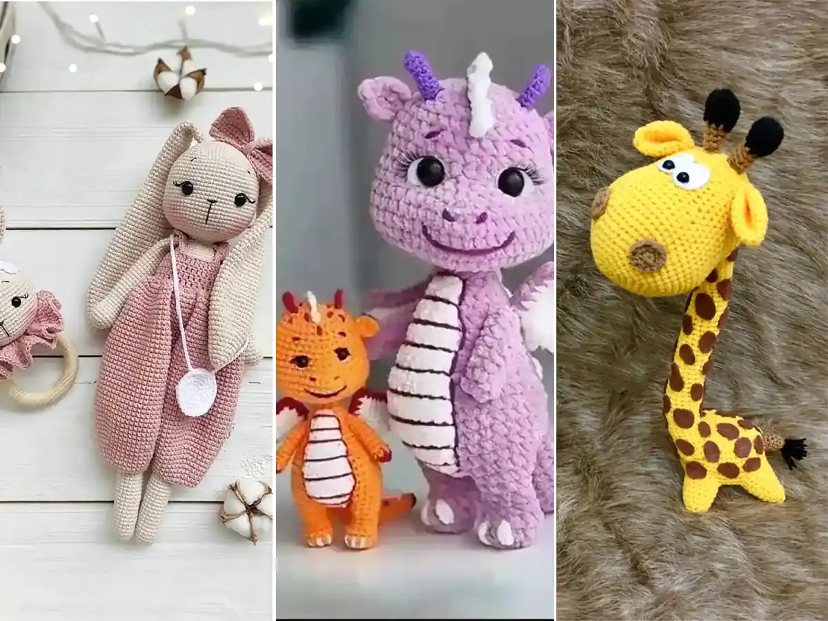 اموزش بافت عروسک با کاموا