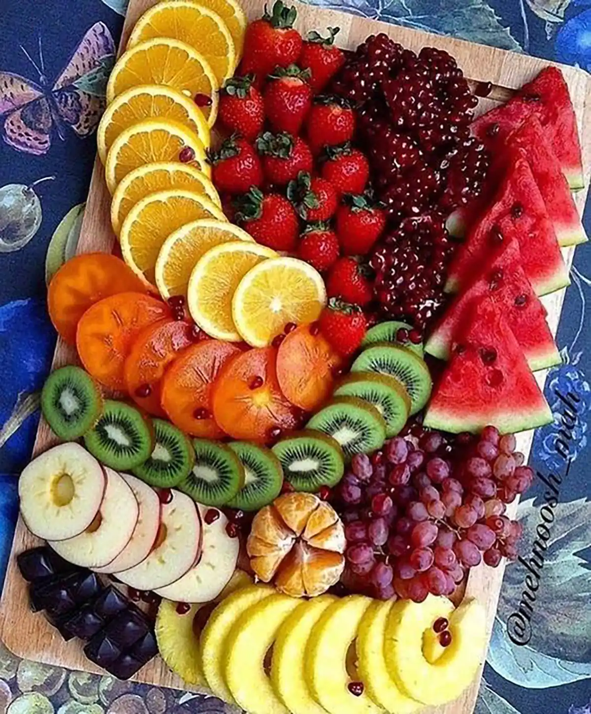 تزیین سبزی خوردن ساده 