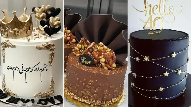کیک تولد لاکچری با طراحی شیک و خاص + عکس
