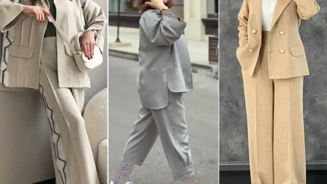 کت و شلوار ست دخترونه برای استایل‌های رسمی