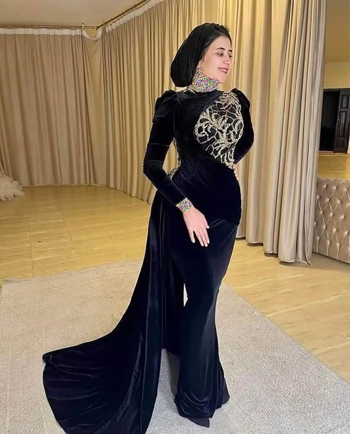 مدل لباس مجلسی پوشیده لاکچری