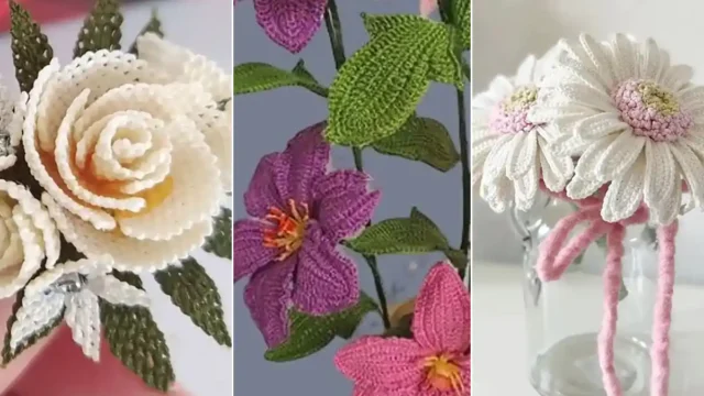 15 مدل گل کاموایی ساده برای تزئینات خاص + عکس