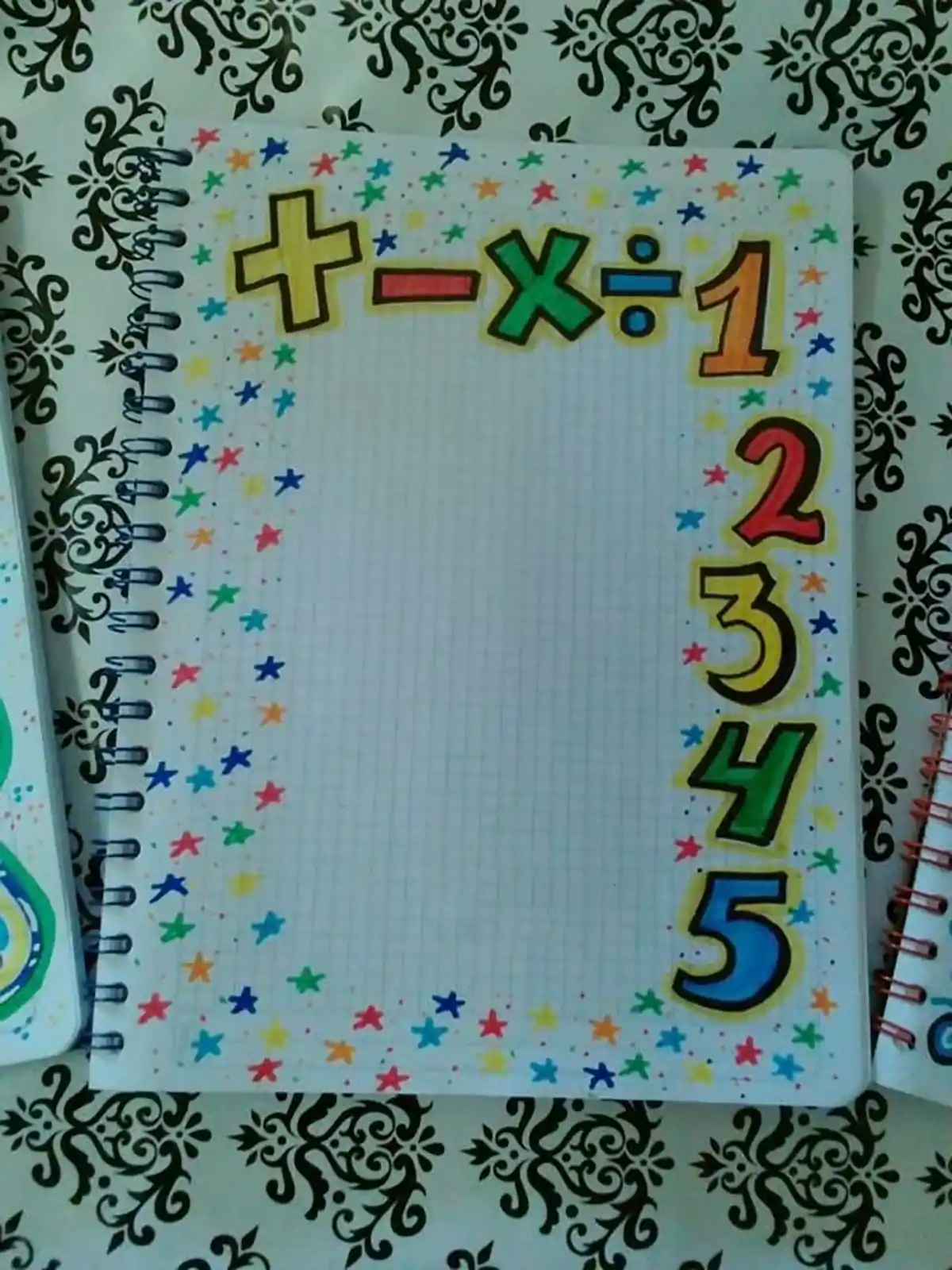 نقاشی دفتر مشق پسرانه 