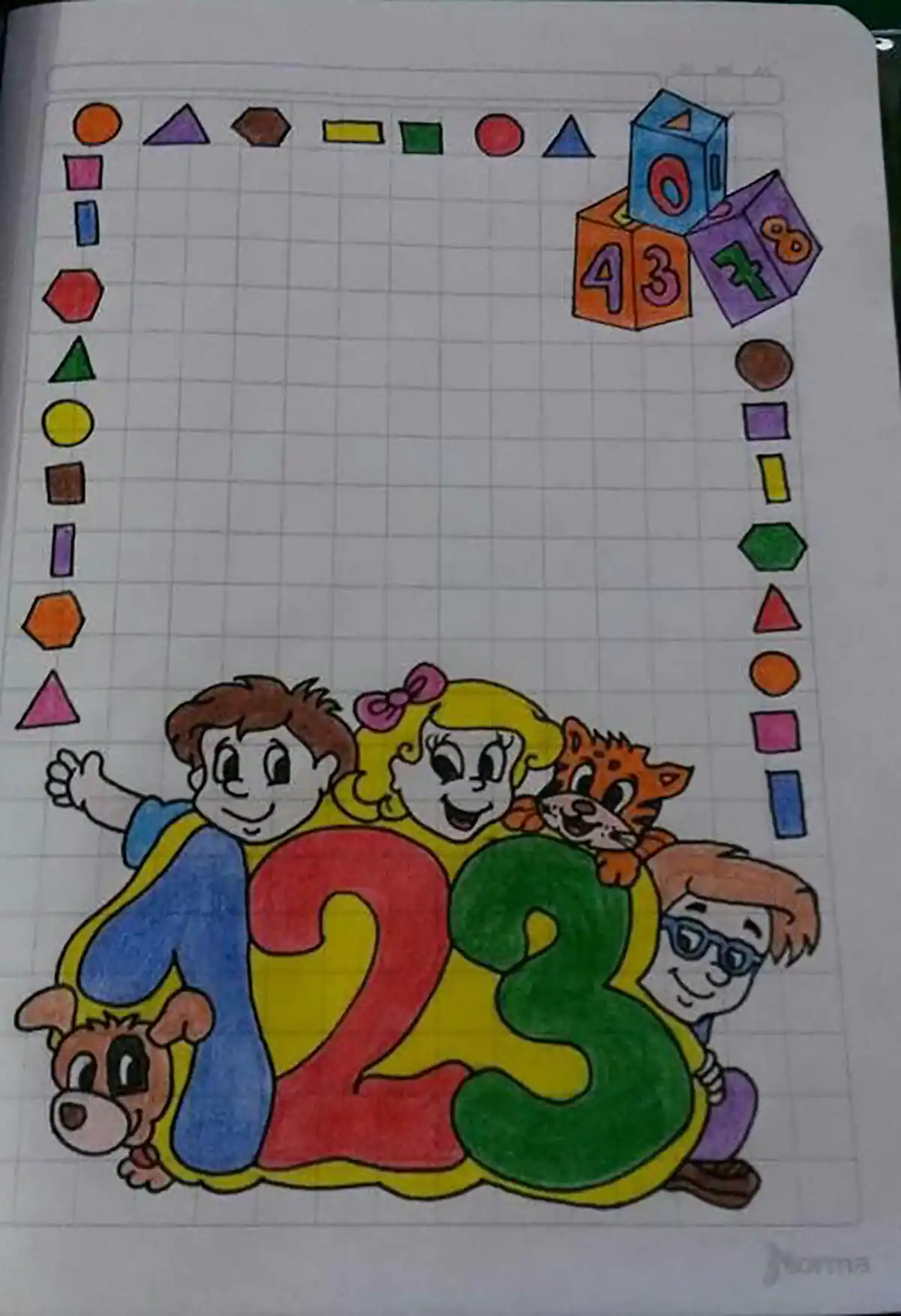 نقاشی در دفتر 