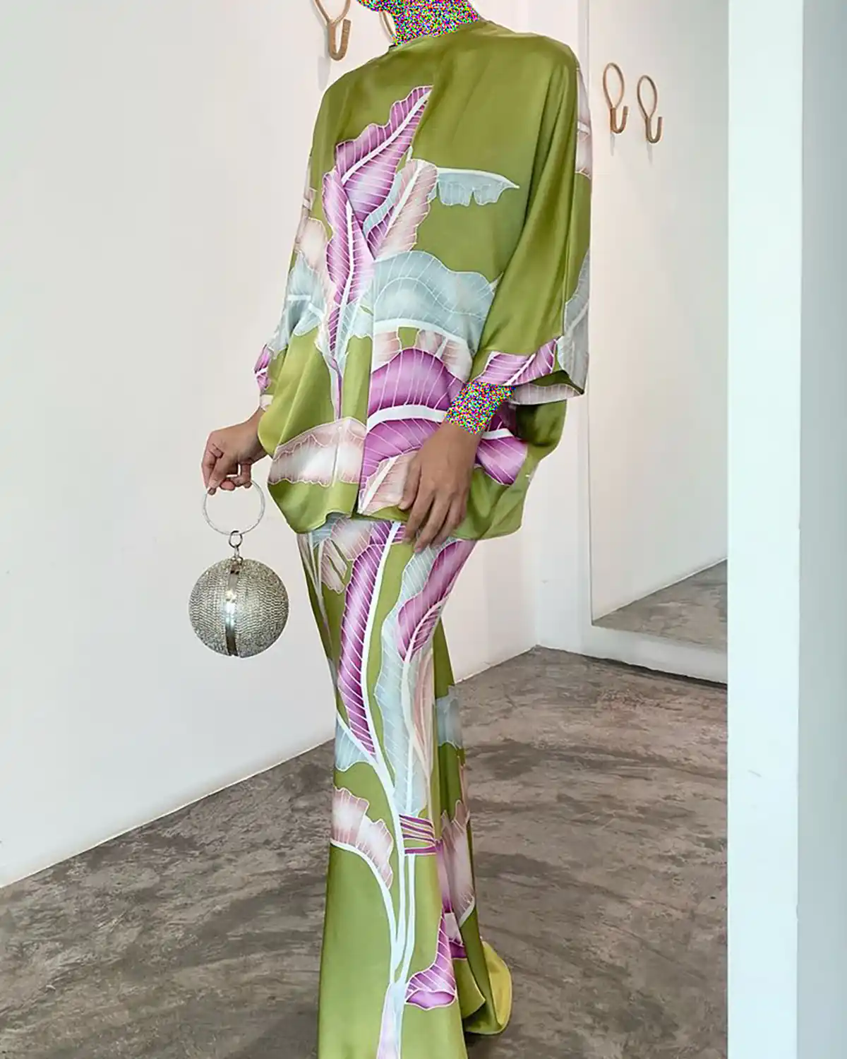 شومیز ساتن مجلسی سفید 