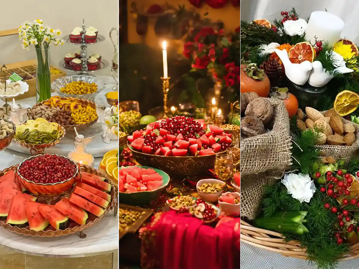 تزیین شب یلدا برای عروس اینستاگرام