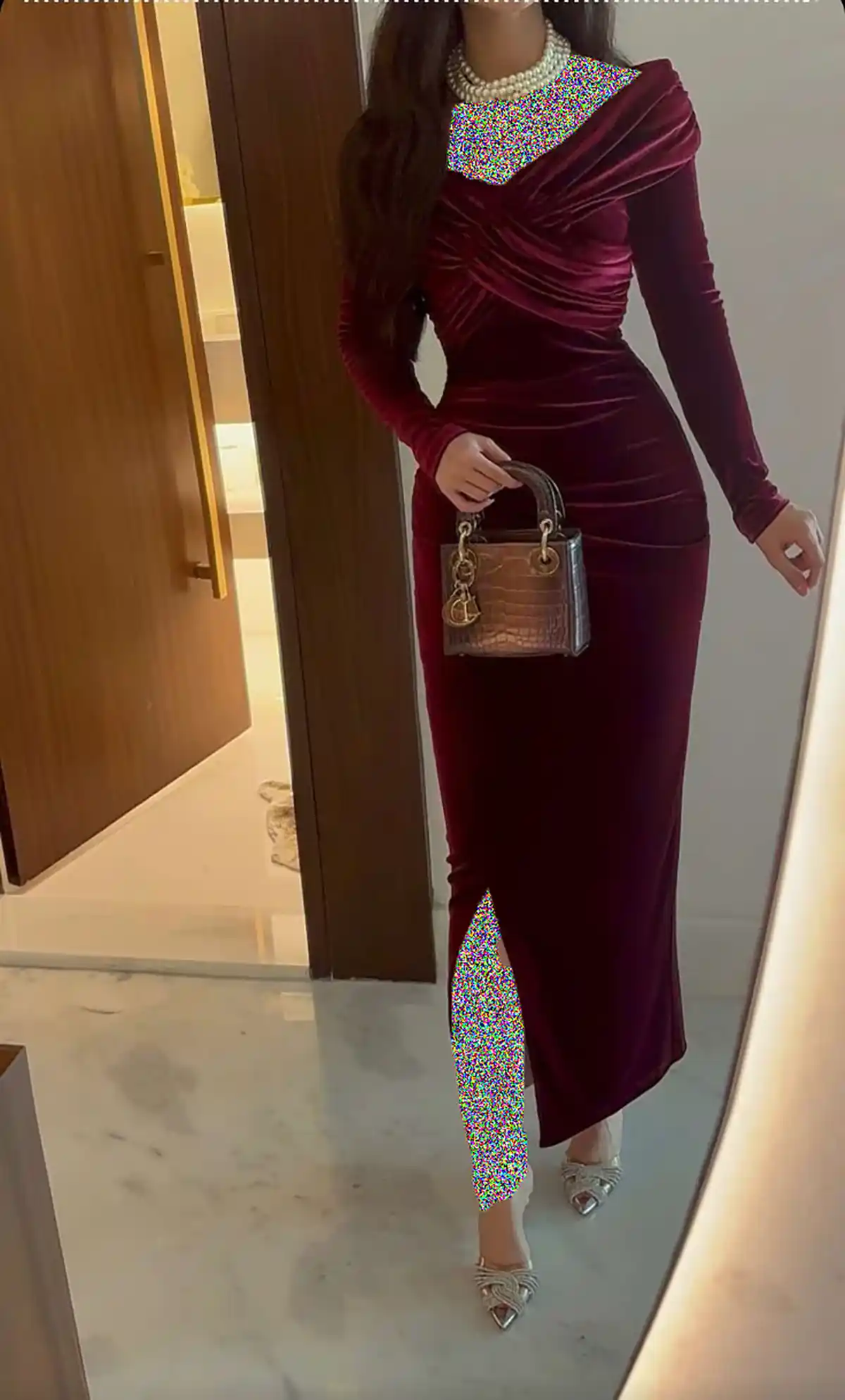 پیراهن مخمل زنانه