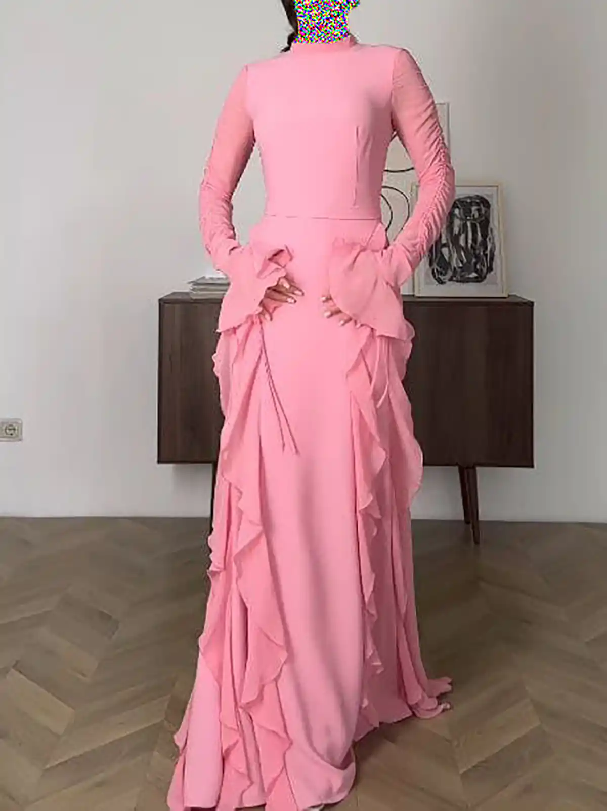 لباس مجلسی زنانه برای عروسی پوشیده 