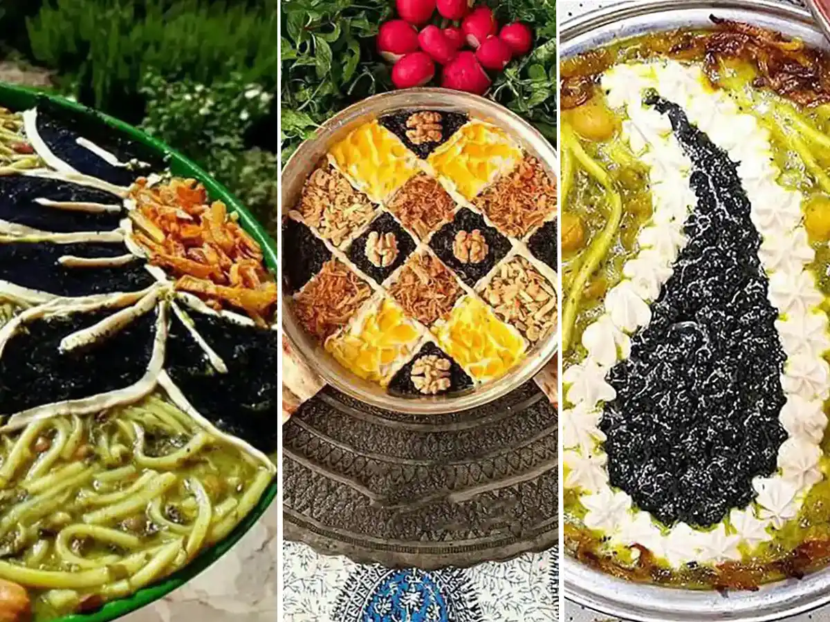 تزیین آش مجلسی