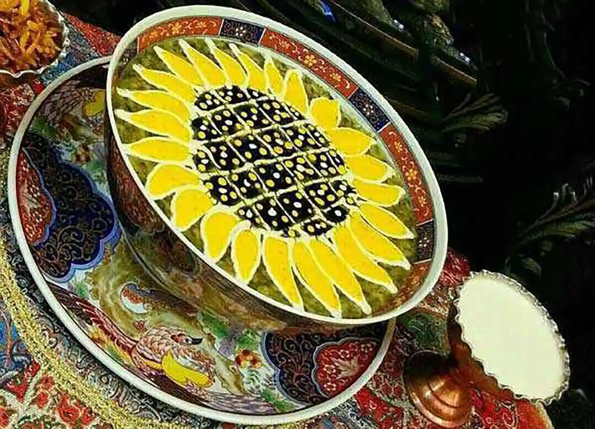 تزیین آش مجلسی