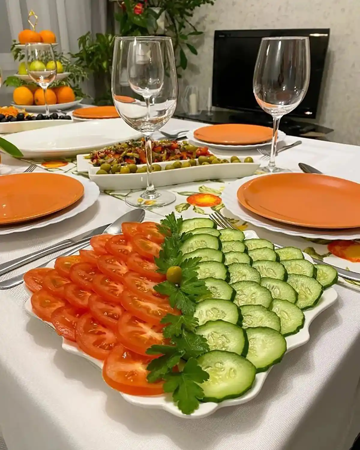 سفره افطاری ساده