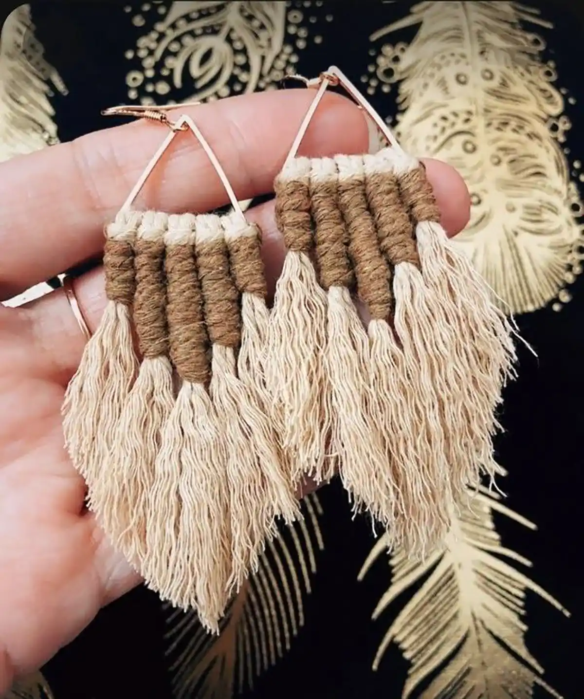 گوشواره مکرومه دی ی کالا
