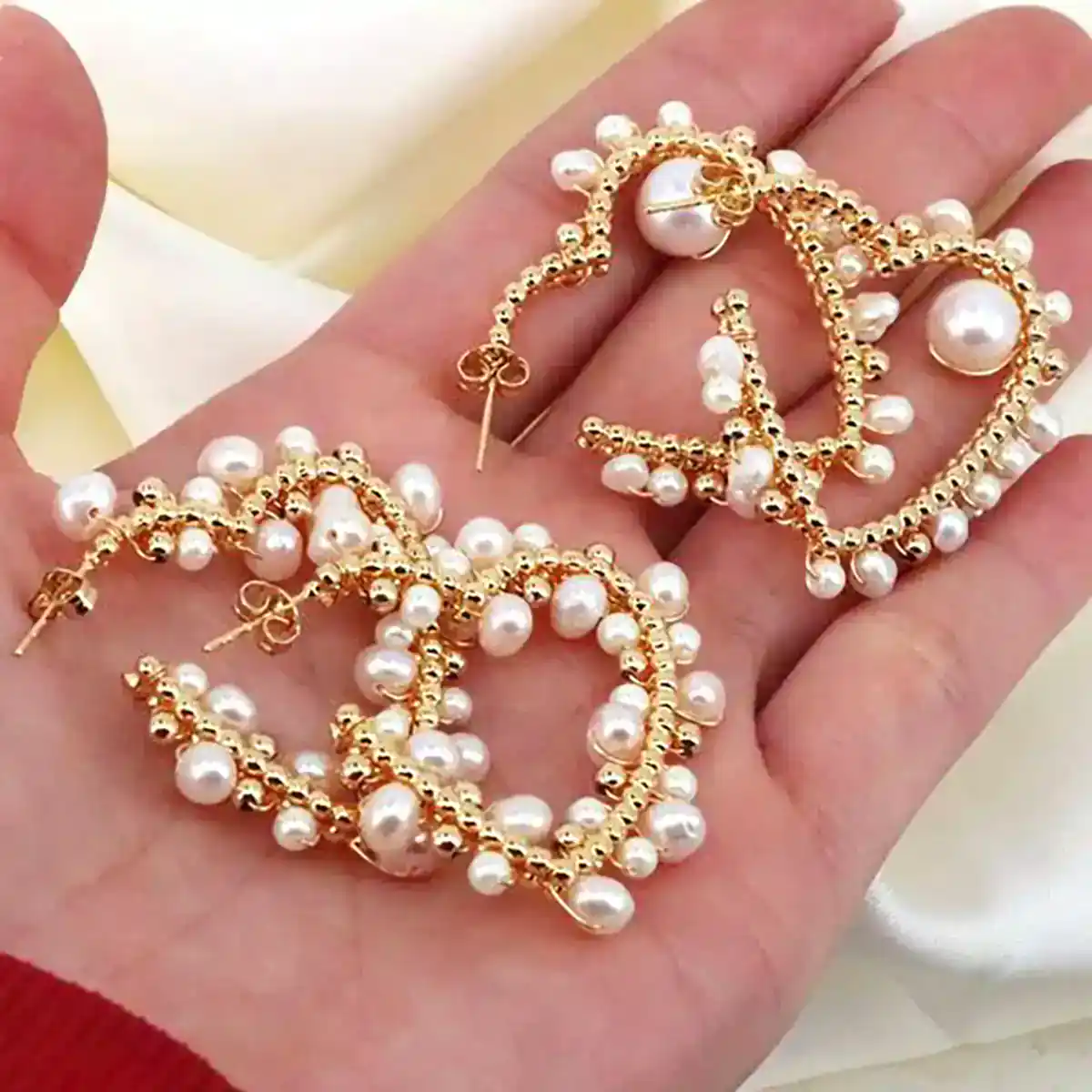 گوشواره مروارید طلا دیجی کالا