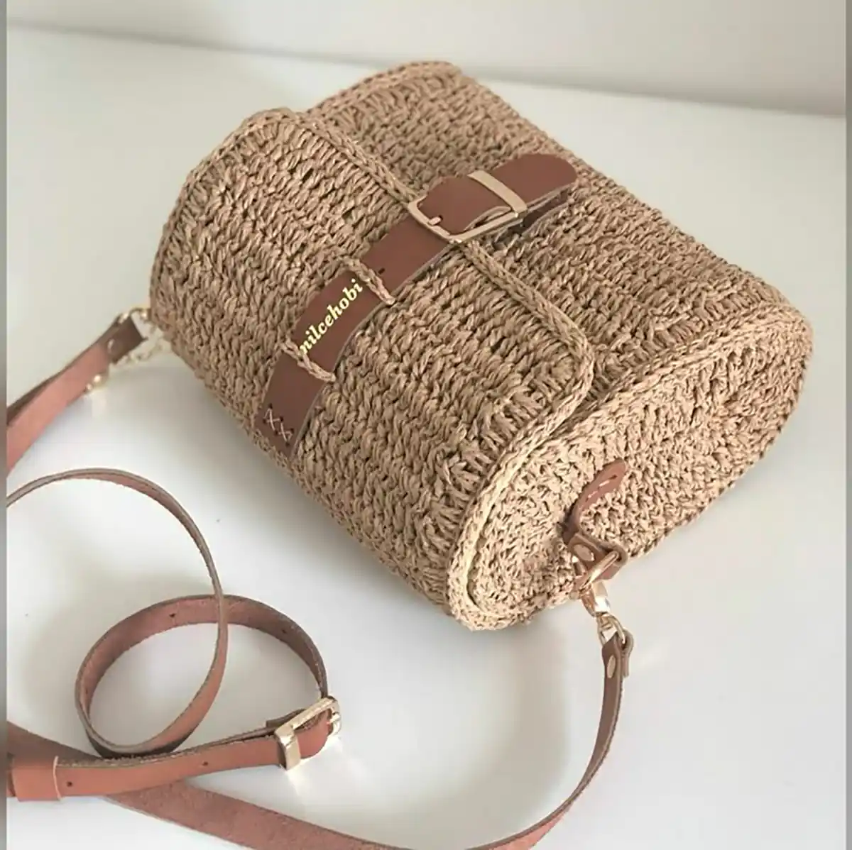 کیف مکرومه بافی ساده 