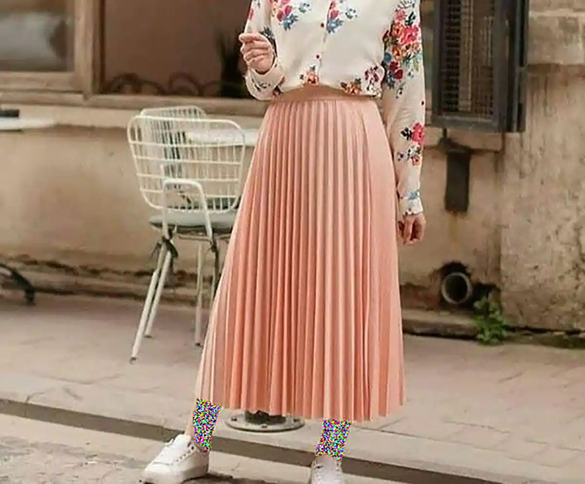 ست دامن پلیسه با شومیز
