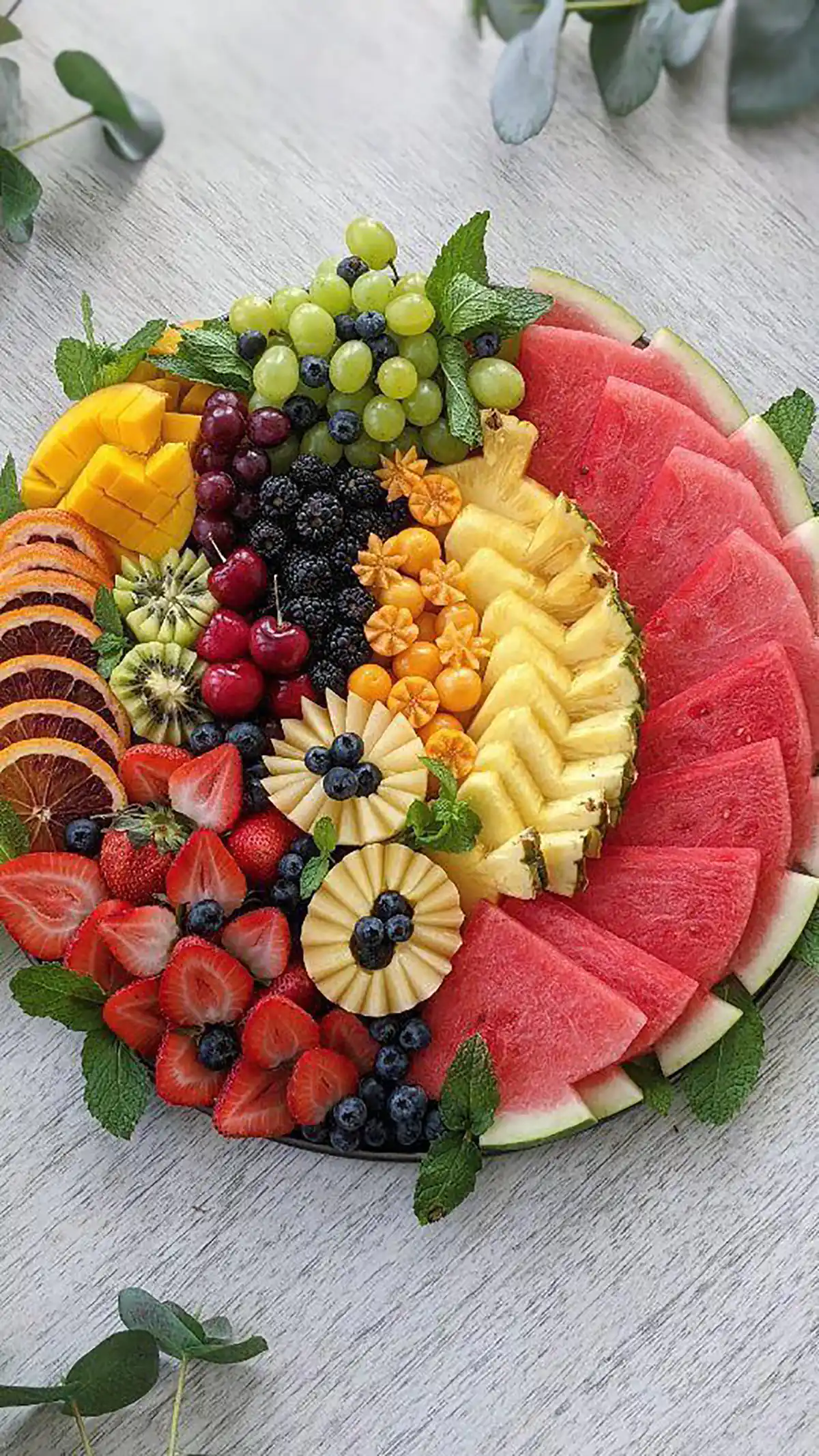 تزیین میوه اسلایس شده