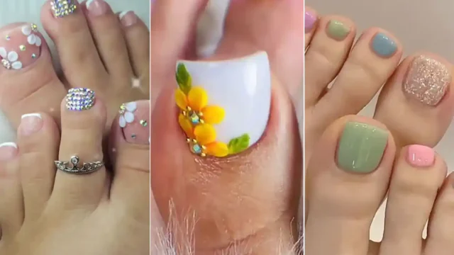 طرح ناخن پا جدید و شیک و به‌روز مورد علاقه مینیمال پسندان با رنگ‌های تابستانی و شاد