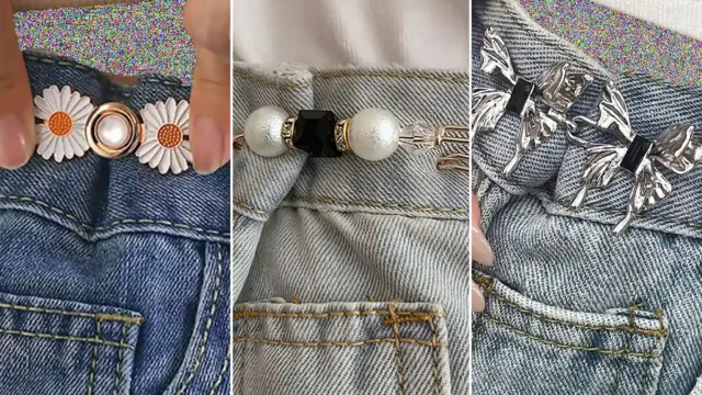 با استفاده از گیره تنگ کننده کمر شلوار به راحتی سایز دلخواهت رو بدون هزینه اضافی تنظیم کن