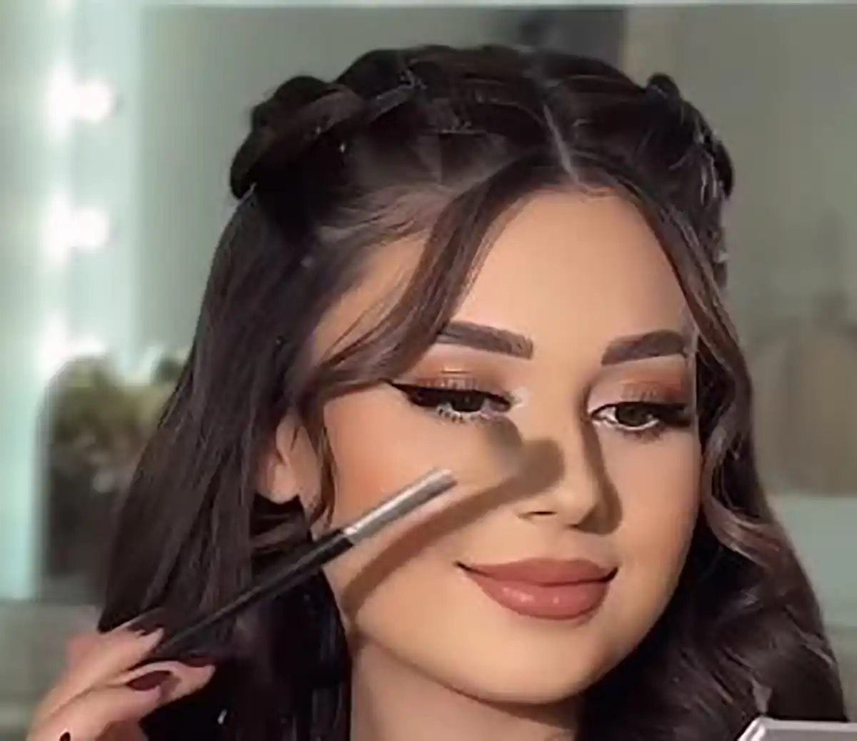 آرایش عروس جدید آرایش عروس اروپایی مدل میکاپ جدید مدل ارایش لایت جدید مدل میکاپ و شینیون جدید آرایش لایت عروس