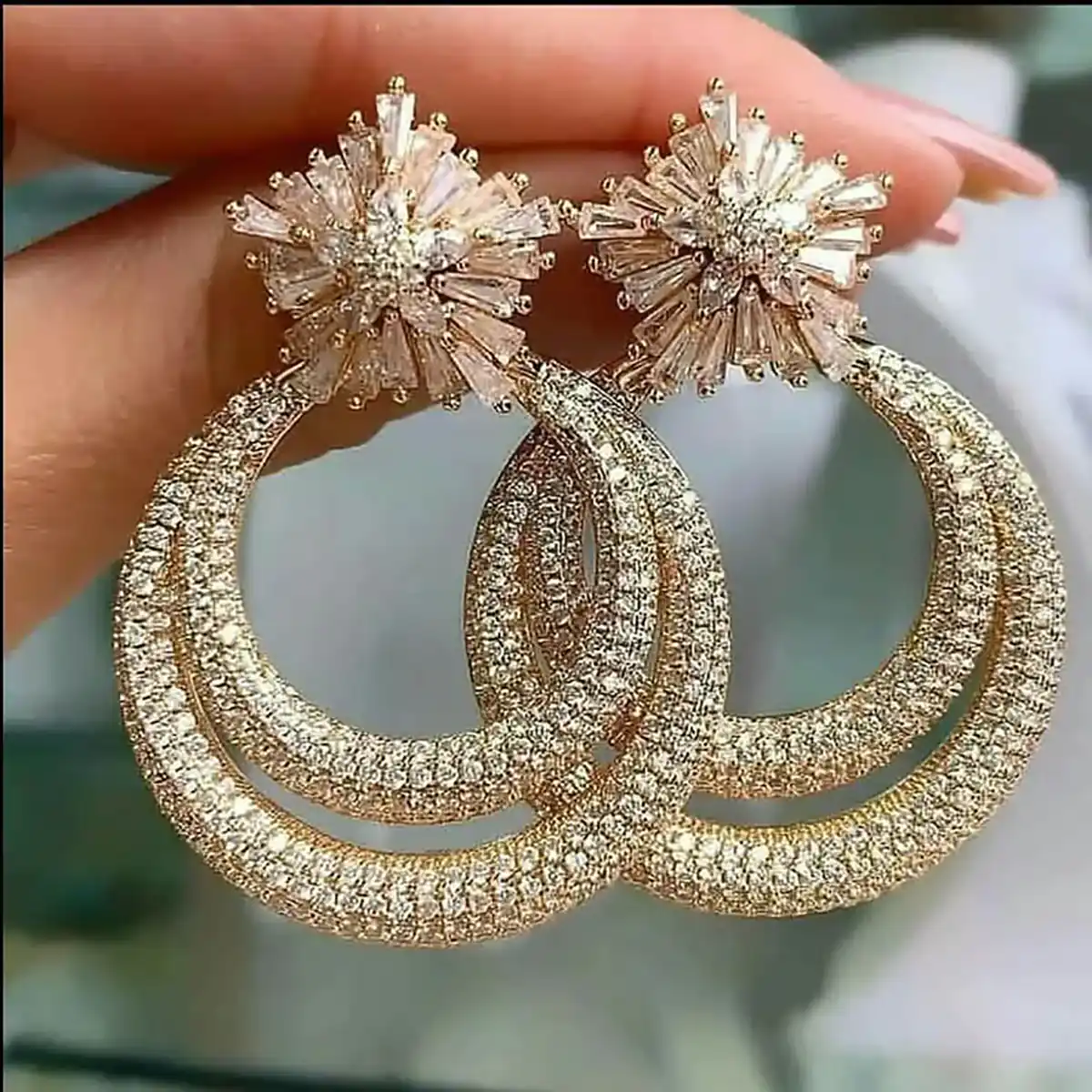 گوشواره حلقه ای طلا گوشواره حلقه ای کوچک طلا گوشواره حلقه ای بزرگ طلا گوشواره حلقه ای آویزدار