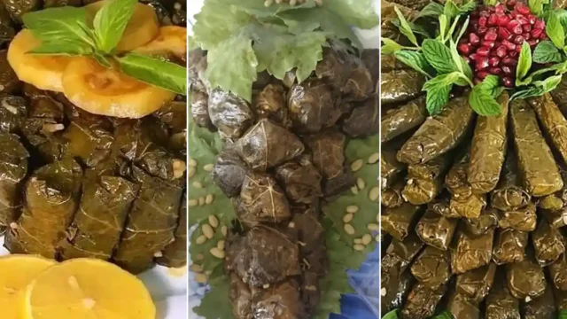 فوت و فن‌ سفره‌ آرایی جذاب با تزیین دلمه برگ مو به سبک مادربزرگ‌ها