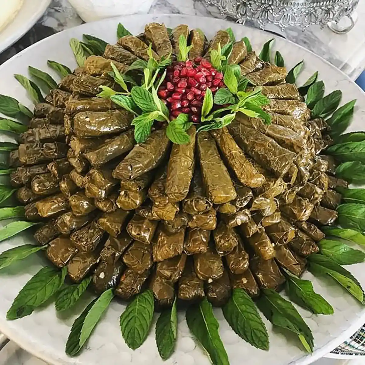 تزیین دلمه برگ مو با زرشک طرز تهیه دلمه برگ مو برای 4 نفر سبزی دلمه برگ مو دلمه برگ مو با سرکه و شکر دلمه برگ مو برای 10 نفر