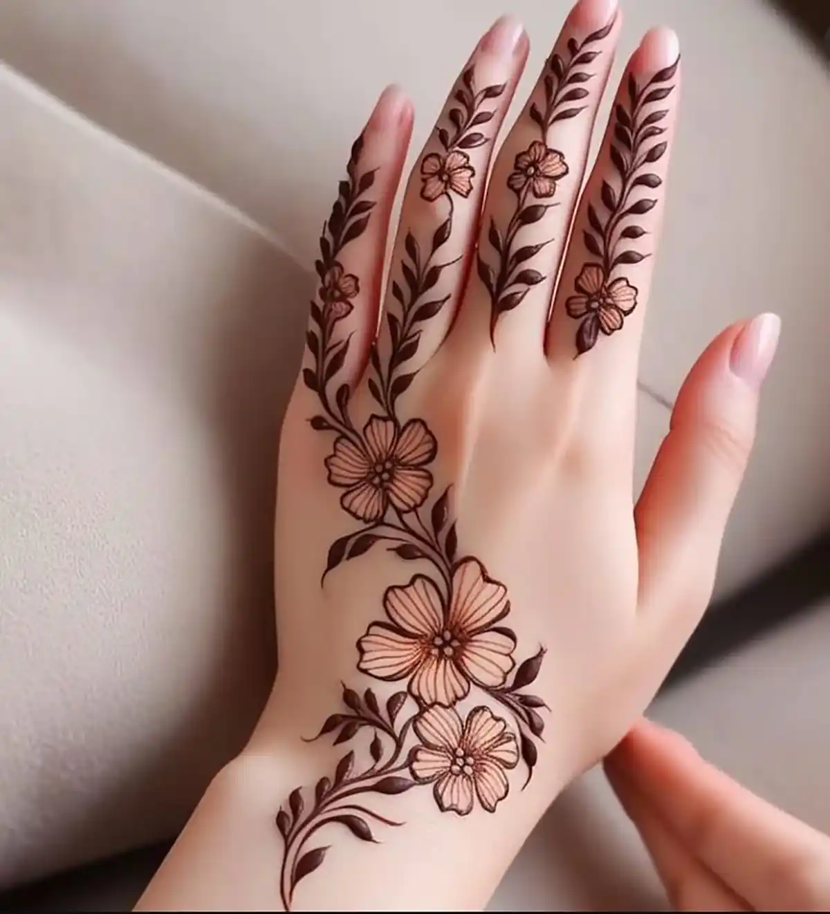 نقش حنا ساده دخترانه نقش حنا ساده و شیک نقش حنا عربی ساده عکس حنا نقش حنا ساده کف دست طرح حنا ساده روی انگشت
