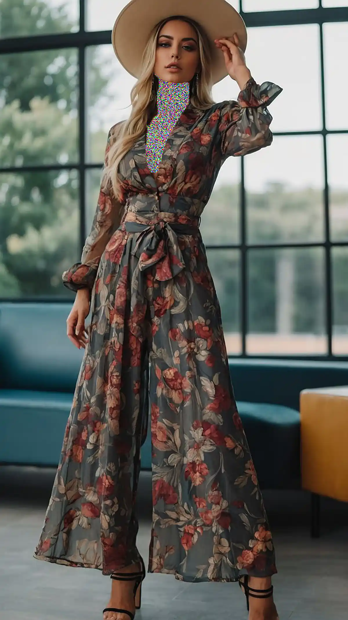 لباس مجلسی زنانه طرح دار