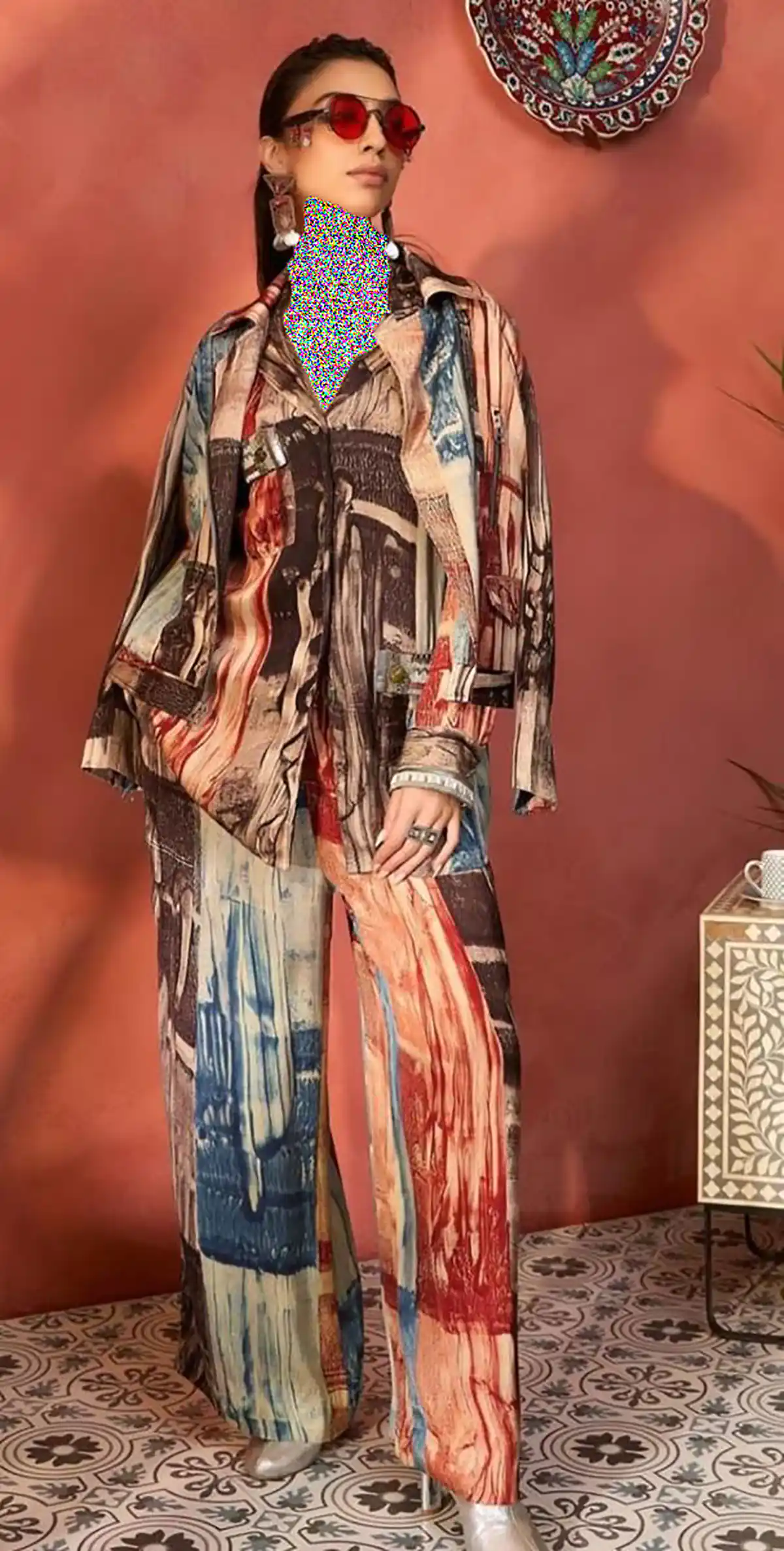 ست بلوز شلوار زنانه ترک