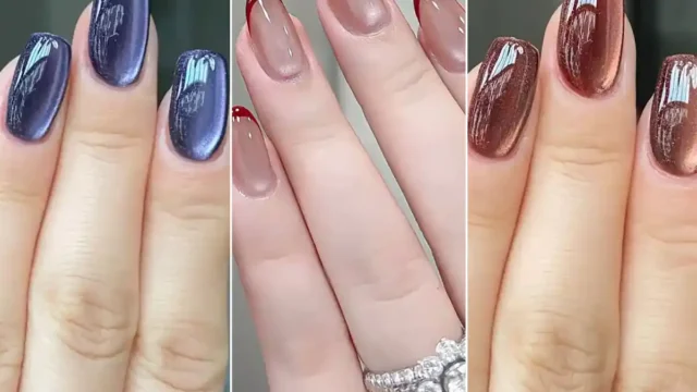 مدل لاک آیس ژل میدنایت | استایل لوکس و جذاب و متفاوت برای مهمونی‌ها و قرارهای شبونه