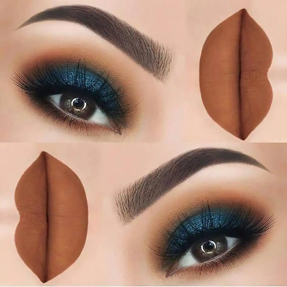 میکاپ ژورنالی با نگین میکاپ فشن میکاپ اسموکی شینیون ژورنالی میکاپ لایت میکاپ عربی