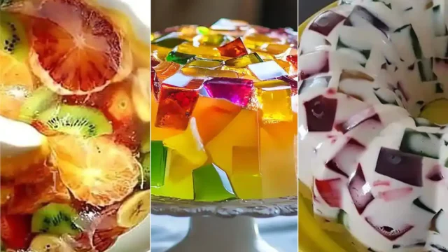 تزیین ژله با میوه | ۱۵ مدل خاص و رنگی برای دسرهای لاکچری خونگی و مهمونی‌های خاص