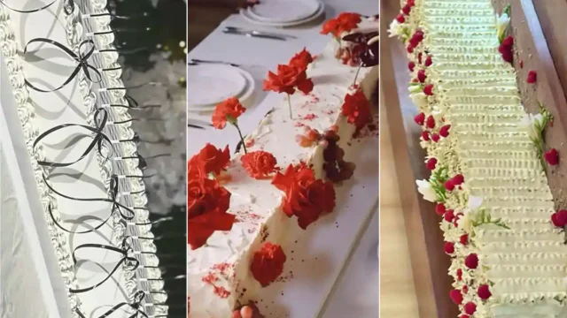 کیک عروسی متری | ۱۵ ایده برای دیزاین متفاوت و خوشگل برای پذیرایی راحت و سریع میهمان ها